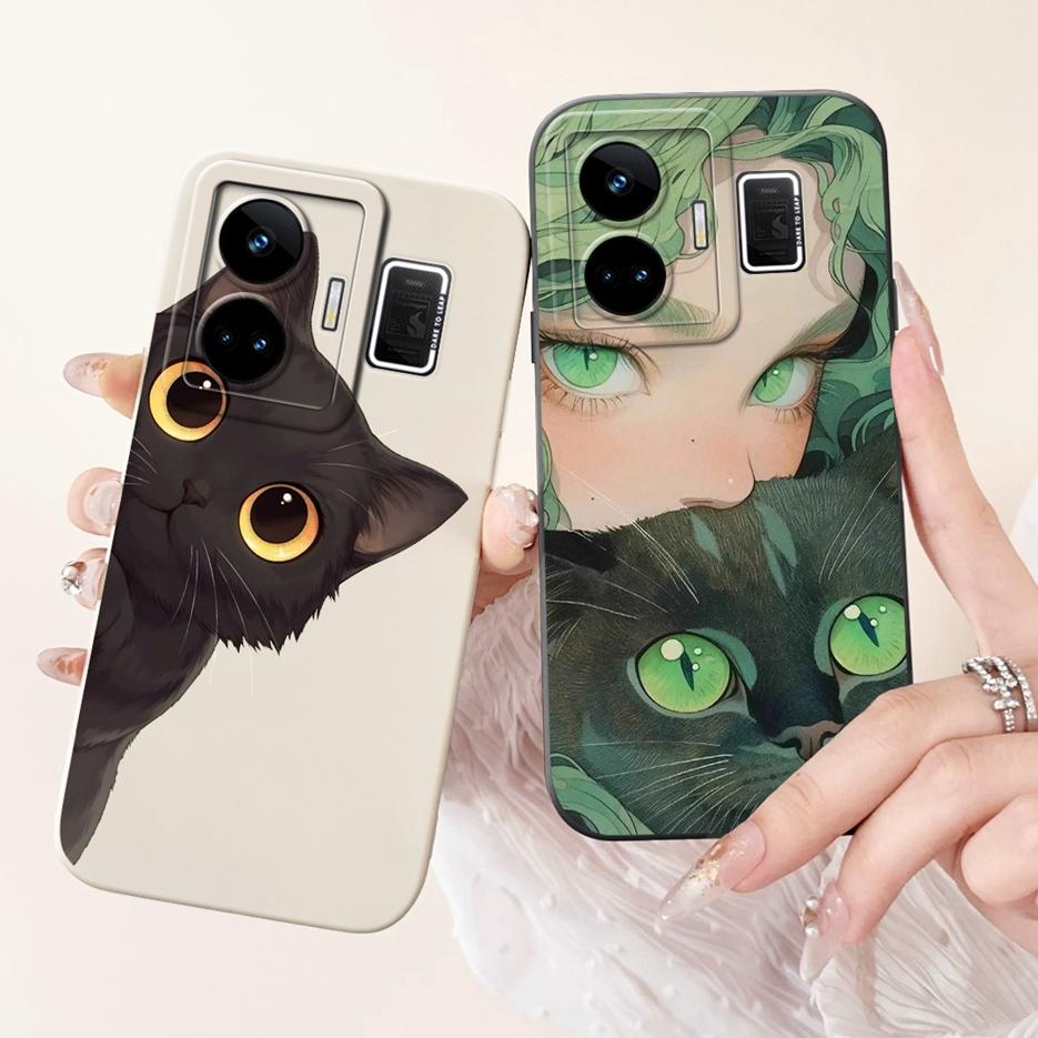 Чехол для Realme GT3 RMX3709 Милый Забавный Мультяшный Чехол Мягкий Силиконовый Чехол Для Realme GT Neo 5 Neo5 240W RealmeGT3 Задняя Крышка Coque