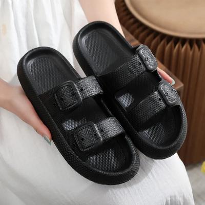 Женские повседневные шлепанцы 2024 лето новые удобные легкие мягкая подошва противоскользящие уличные сандалии женские плоские цветные слайды