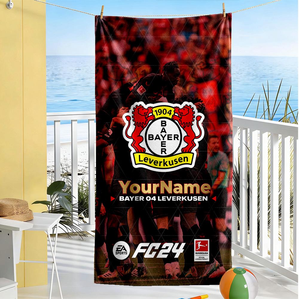 Rb Leipzig Customizable Name Beach Towel Super Soft Absorbent Ideal For Travel Outdoor Swim Pool Yoga Surf Camping Hiking Gym Gift Holiday