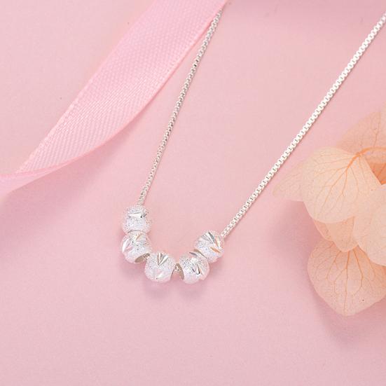 Ожерелье в европейском и американском стиле, модные аксессуары, серебристого/золотистого цвета, штампованное, минималистичное ожерелье-чокер из бусин для повседневной носки