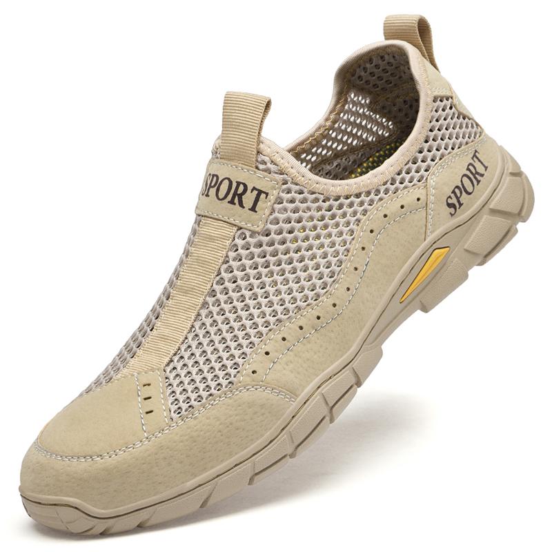 Summer Men Breather Mesh Casual Shoes Men Loafers Outdoor Walking Shoes Moccasins Man Shoes