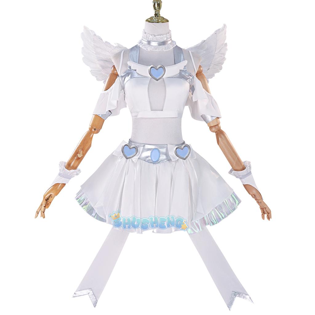 Panty Stocking Cosplay PANTY & STOCKING with GARTERBELT Costume Angel Dress Wing Women Halloween Carnival Party