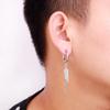 1 Piece Punk Stainless Steel Drop Dangle Earrings For Men/Women New Style Hip Hop Gothic Ear Buckle Jewelry Best Gifts