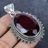 Подвеска из серебра 925 пробы с гранатовым камнем ручной работы 2,21 дюйма E5D57