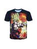 Новая Мода Dragon Ball Z Goku 3D Печать Повседневная Футболка Яркий Аниме Дизайн Для Мужчин И Женщин