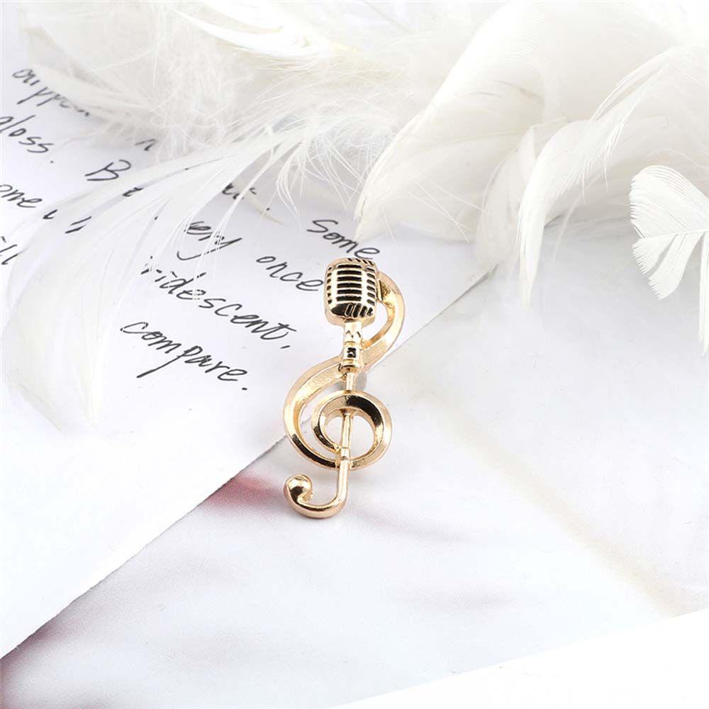 Брошь Значок Значок на лацкане Концертные броши Брошь Эмаль Брошь Микрофон Брошь Нота