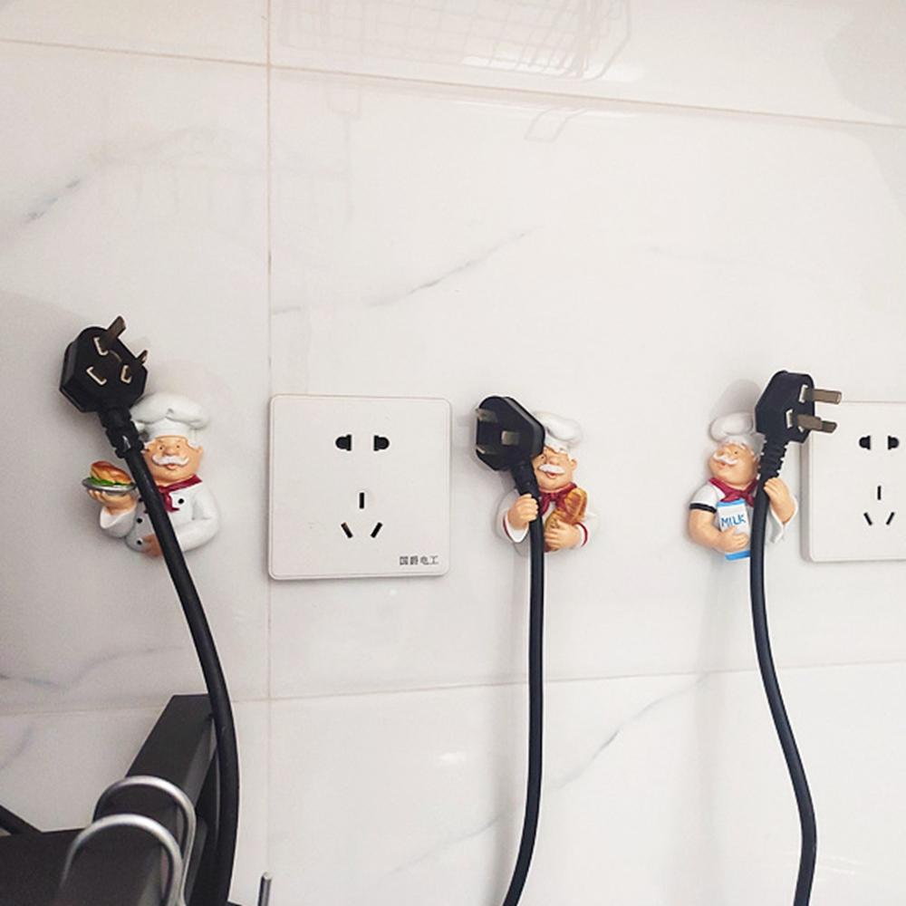 1 шт. синтетическая смола шнур питания стойка для хранения поварской стиль кухонные крючки новый органайзер для вилок кухня