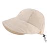 Foldable Wide Brim Ponytail Sun Hat Drawstring Adjustable Cap Summer Quick-dry Visor Fisherman Cap For Women Beach Hat