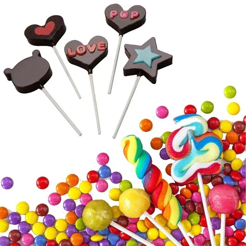 100 шт. бумажных палочек для леденцов на палочке для кейк-попсов Candy Popcake Stick 6 дюймов на 5/32 дюйма 150*3,5 мм