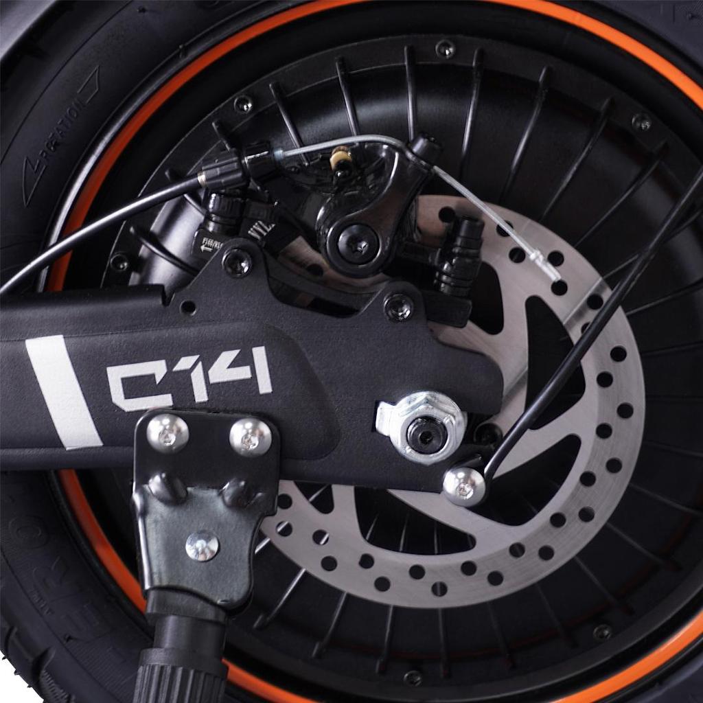 GELEIPU C14 14'' Shopping Cart Electric Scooter 500W Motor 48V17.5AH Battery 32KM/H Max Speed With Seat And Basket