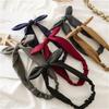 Women's Fashion Elastic Solid Colors Headwrap Bowknot Headband Turban Rabbit Ears Hairband