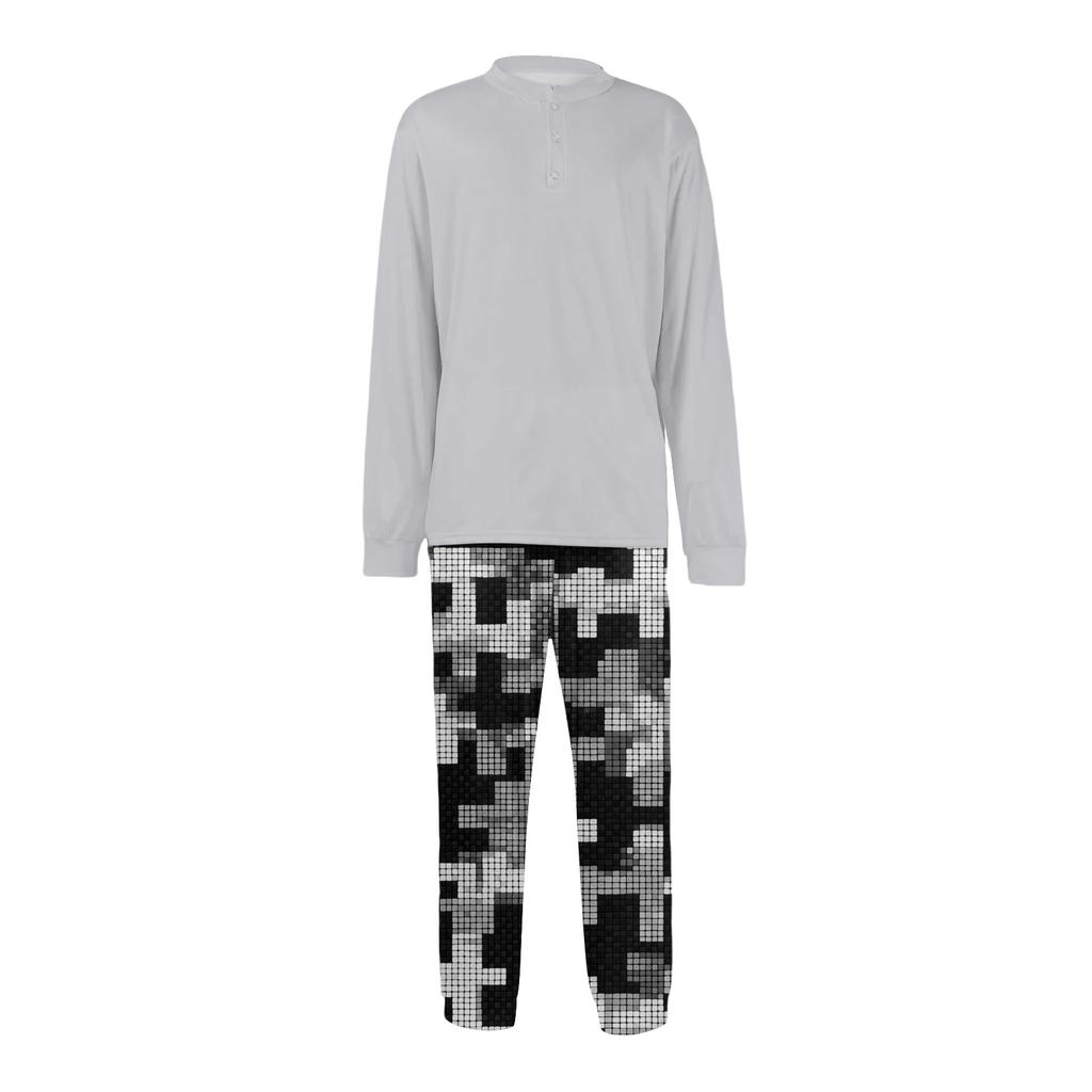 Men's Pajama Set, Long Sleeve And Long Pants, Two-piece Set