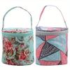 Yarn Storage Bag Round Knitting Yarn Bags Organizer Crochet Sewing Needles Handbag Weave Tools Accessories Bowl Crafts Tote