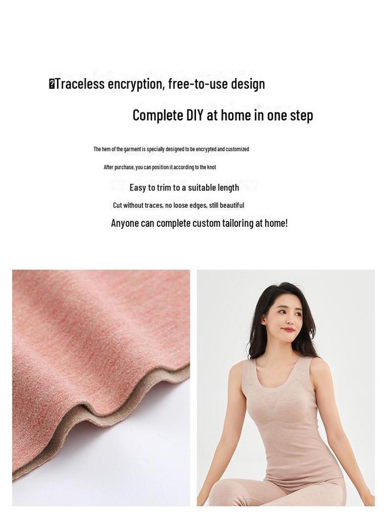 Женский бесшовный жилет из немецкой шерсти и шелка с кашемиром для утепления на осень и зиму