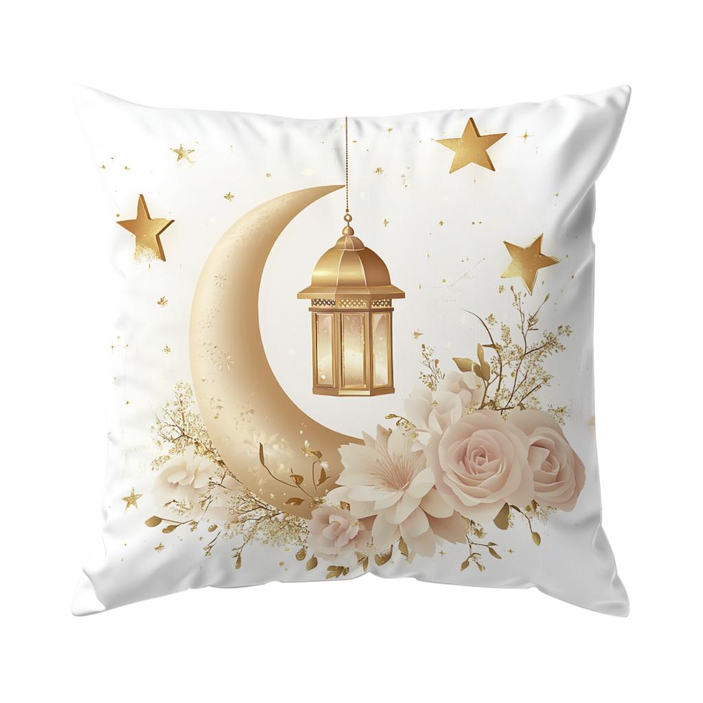 Фестивальные фонари Рамадана Цветы Подушки Наволочка Полиэстер Чехол на подушку Подушка-плед Наволочка Декор для дома Автомобиля Дивана