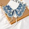Lace Fake Collar Women Detachable Collars For Women False Collar Embroidery Floral Lolita Lapel Half Shirt Shawl Wrap Decoration