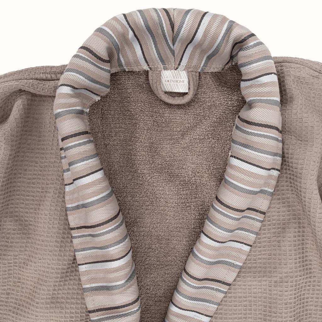 Набор Limira из 2 полотенец для лица и с капюшоном, бежевого цвета, хлопок, 1 халат и 1 полотенце, полотенце с капюшоном, мягкое хлопковое полотенце