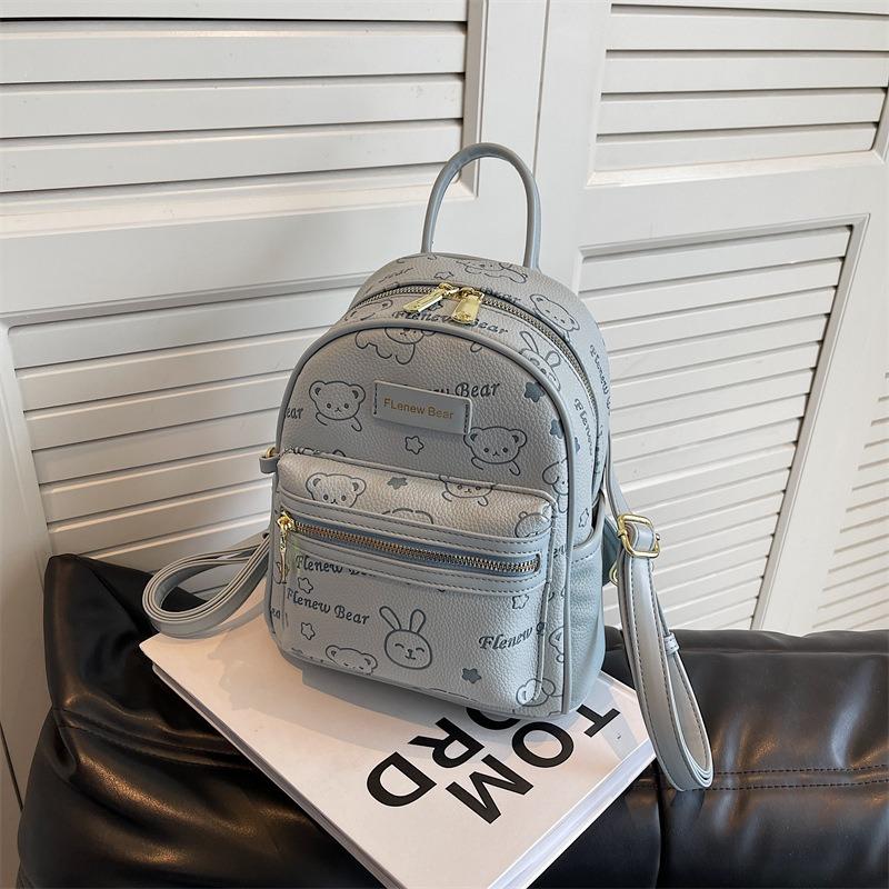 Новый рюкзак милый медведь повседневный модный дорожный маленькая сумка студент колледжа通勤 дорожная сумка