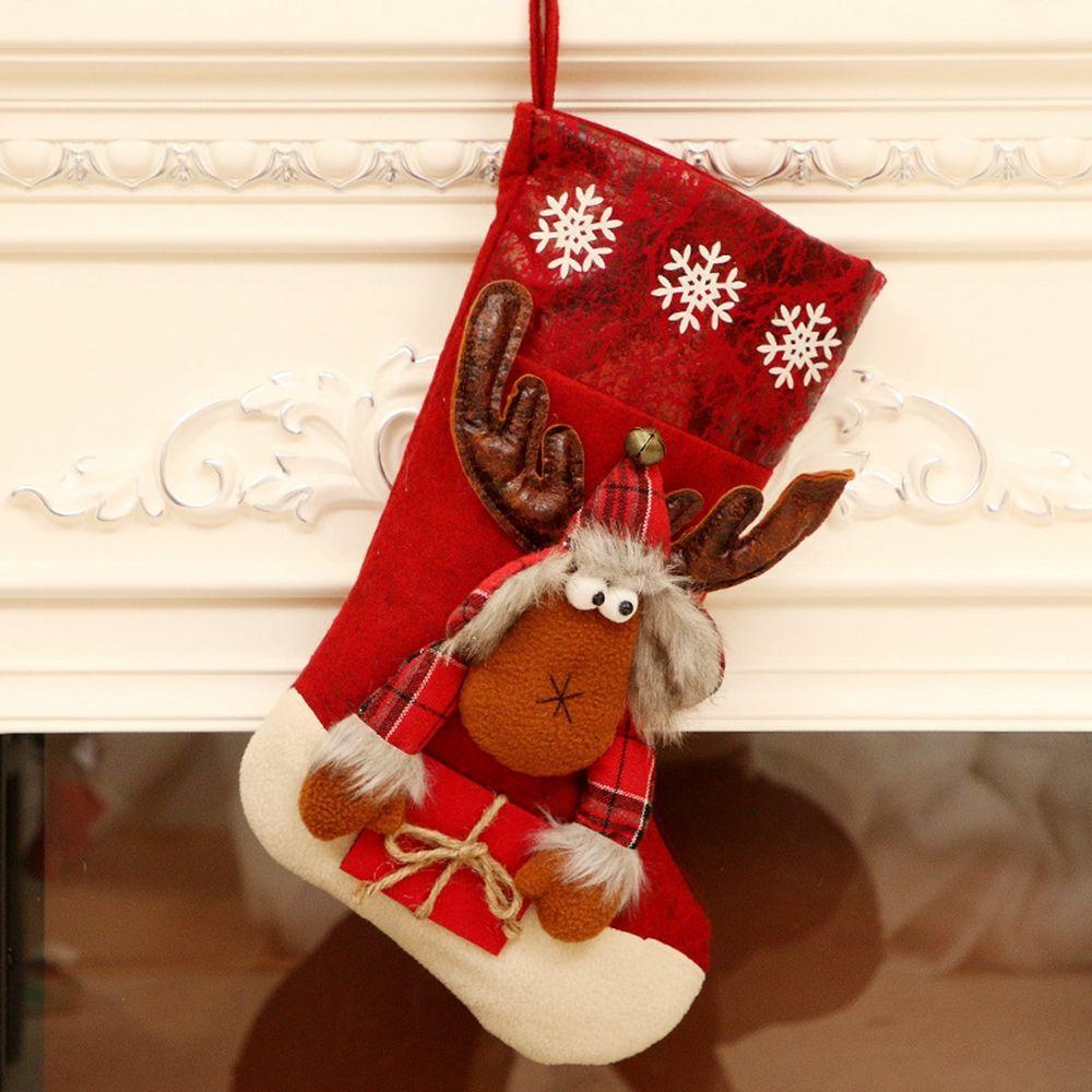 Pendant Gift Bags for Home Christmas Socks Christmas Decorations Candy Socks Christmas Ornament