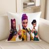 K-pop Истребители демонов Милое аниме на наволочке: Красочные персонажи и фантазийные кошки модное украшение для дома