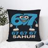 67 Six Seven Meme Pillow Cover Brainrot Design Cushion Cover Novelty Pillow Case For Office Car Home Decor