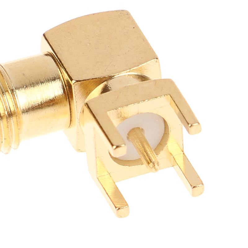 Innovative 2Pcs Rf Copper Connector Plug Socket Sma Female Jack Male Plug Adapter Solder Edge Pcb Straight Right Angle Mount
