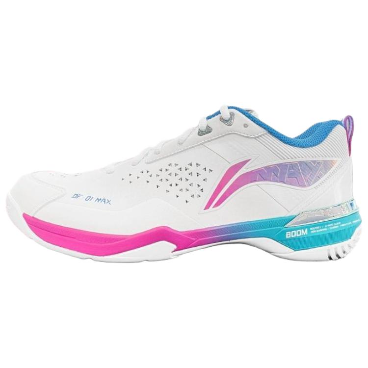 Li Ning Blade Ma Амортизирующие Нескользящие Износостойкие Низкие Бадминтонные Кроссовки Унисекс Белый Розовый Синий AYAU005-4