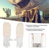 Goatskin  Leather Canvas Bee Gloves Anti Bee Anti Sting Long Sleeves Professional Apiculture Protective Equipment(XL )
