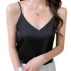 Camisole for Women V Neck Fashion Ice Silk Satin Bottoming Shirt