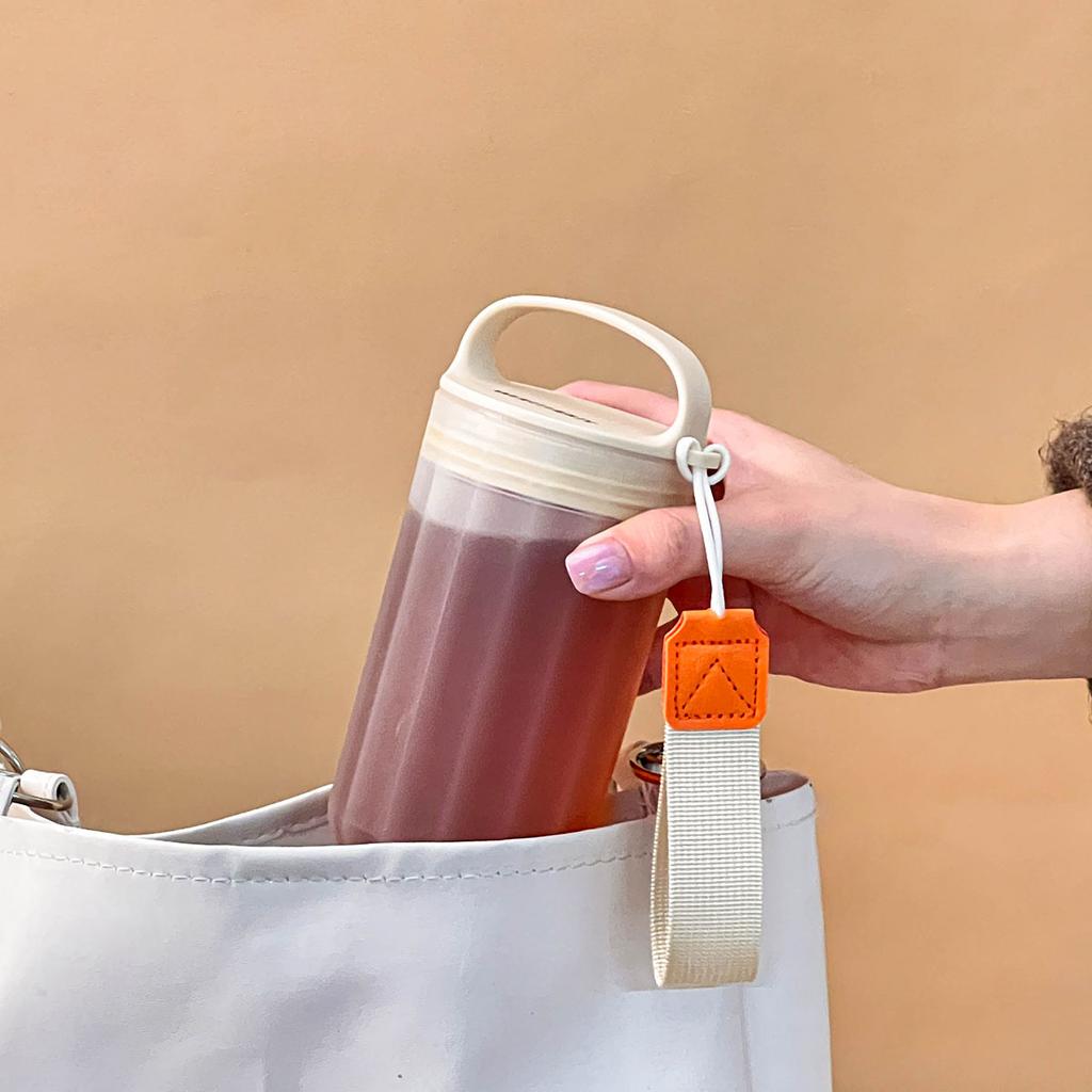 New 350/550Ml Plastic Water Bottle With Handle&Rope Leak Proof Drinking Bottle Travel Sport Portable Milk Coffee Cup