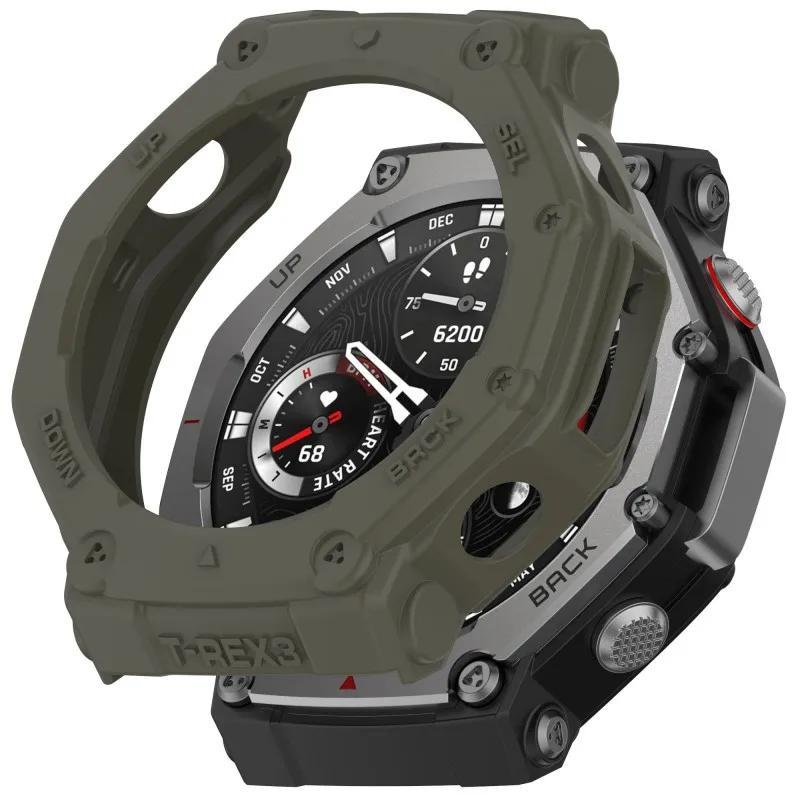 Защитный чехол из ТПУ для умных часов Amazfit T-rex3 Pro 48 мм, мягкий силиконовый бампер, защитный корпус для Huami Trex3 Pro, аксессуары