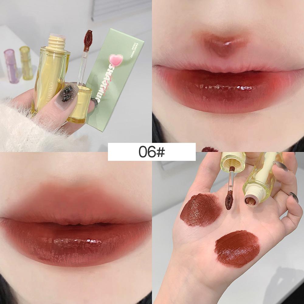 SHAQINUO Sweet Rouge Гидролюминесцентная помада для губ с эффектом ледяного полупрозрачного зеркала, увлажняющая высококачественная помада для губ с медовым эффектом и отбеливающим эффектом