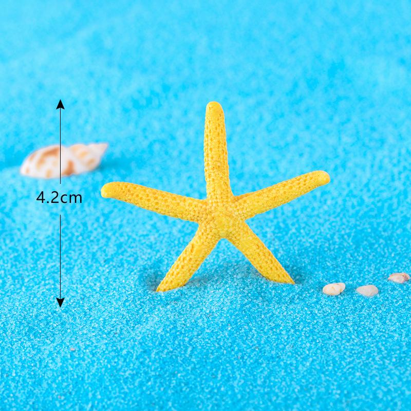 Colorful Five-Pointed Starfish Resin Fish Tank Starfish Landscaping Ornaments