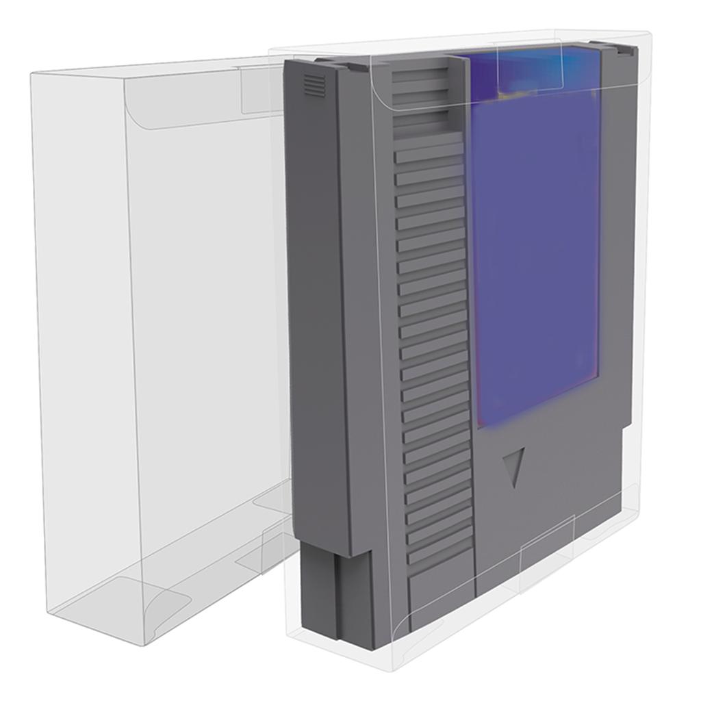 10PCS Video Game Cartridge Protectors Cover for NES Game Dust-resistant Clear PET Cartridge Display Storage Case Sleeve