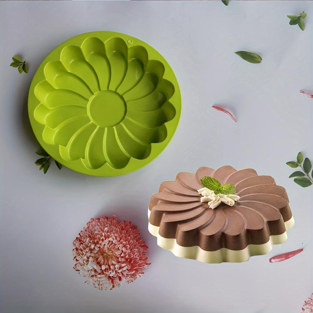 Sun Flower Mousse Design Silicone Cake Mold Food Grade Dessert Bakeware Jelly Egg Tart Bread Mold Kitchen Accessory Baking Tools