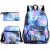 Cr7 Student School Backpack Three-Piece Set E