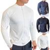 Men's Running Sports Fitness Tops Jacket Cycling Long Sleeve Quick Drying Tights Running Training Suit