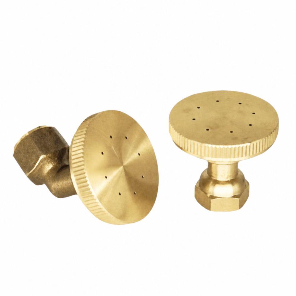 2pcs Heavy Duty Misting Nozzle Brass Misting Fitting Durable Watering Spray Nozzle  Flower Watering