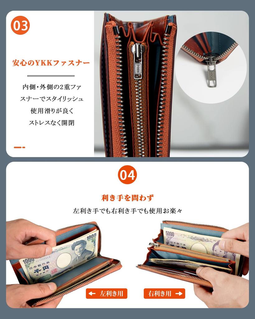 Кошелек длинный кошелек Tochigi кожа натуральная кожа 18 см короткий длинный кошелек L-образной формы на молнии YKK Сделано лучшим мастером по изготовлению кошельков Кошелек День Кошелек Монета