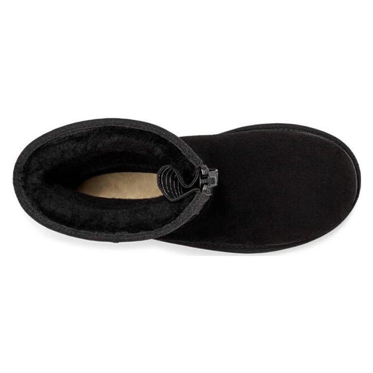 UGG Классические короткие ботинки с молнией и логотипом 'Черные' Женские 1144035-BLK