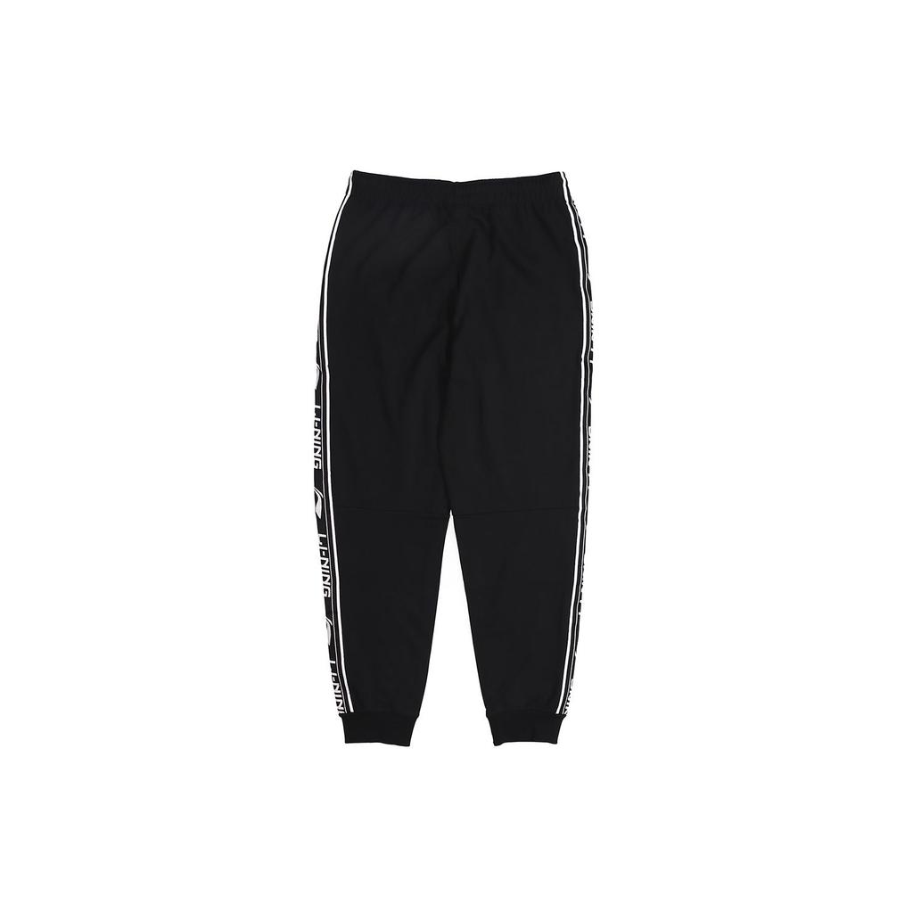 Li-Ning Спортивные штаны Jogger с буквенным принтом, мужские брюки, черные AKLP467-2