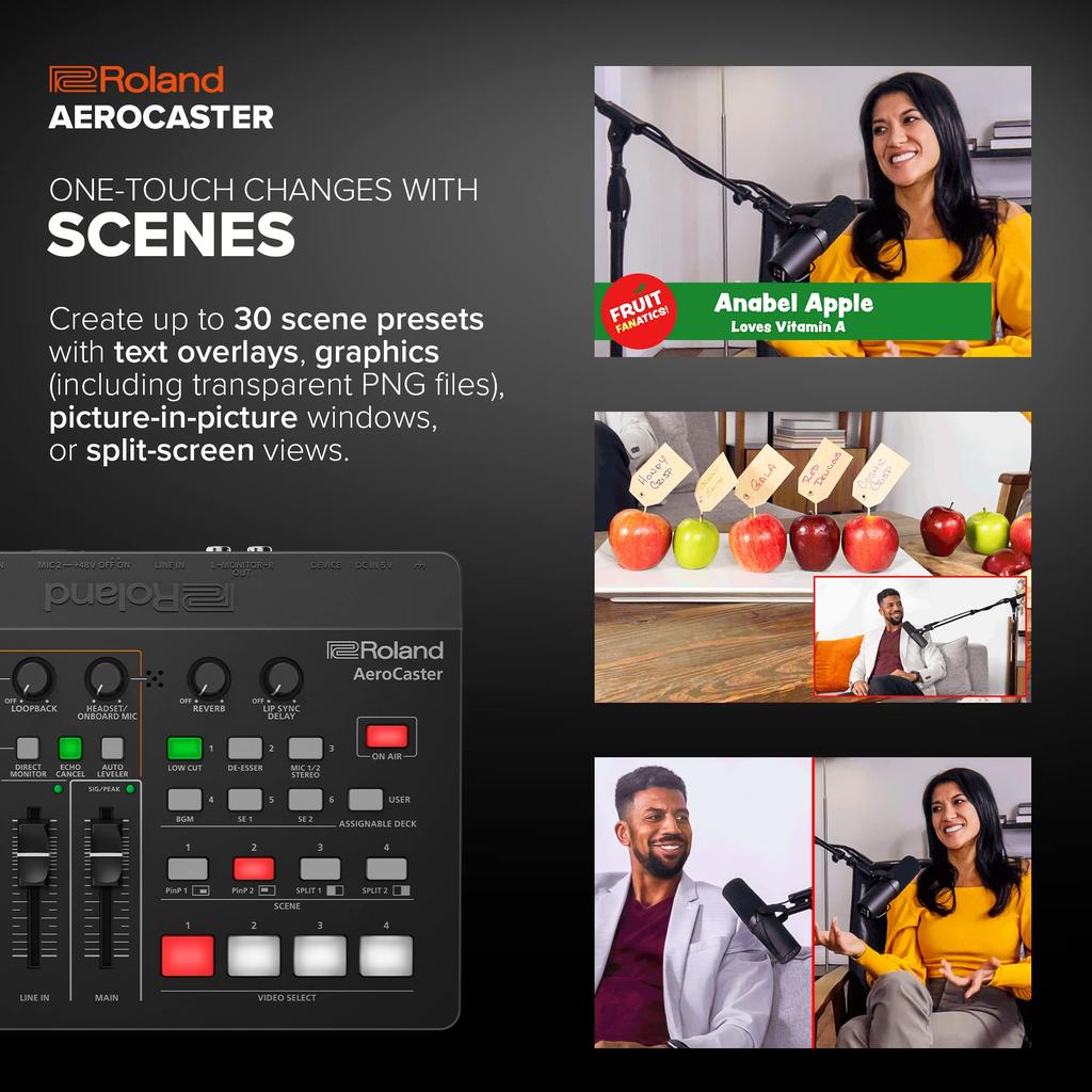 Roland Roland Aero Caster Realizes Recording and Live Streaming On A Distribution System That Can Be Configured with a Configuration by Combining It