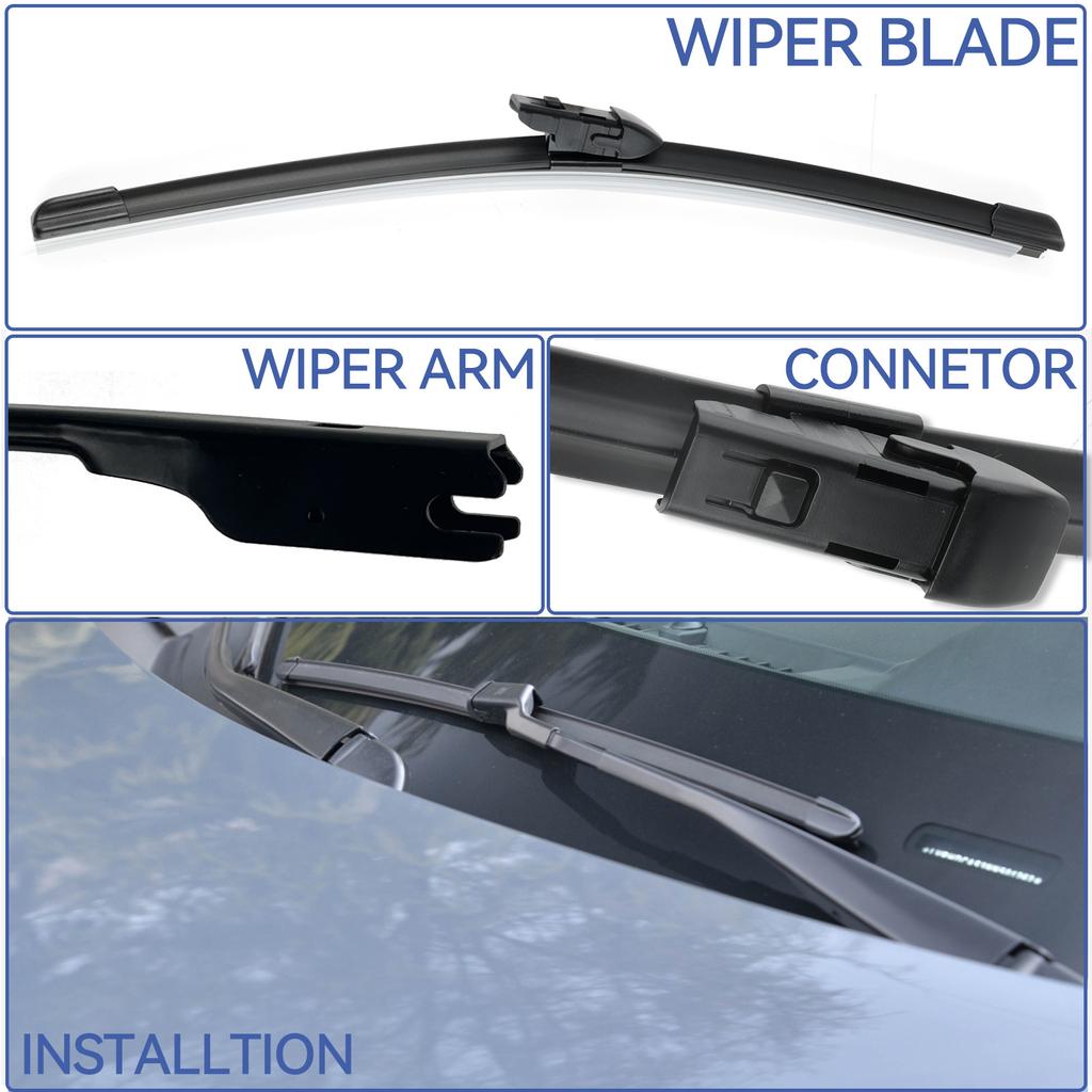 Пара для Toyota Prius XW50 2016-2022, комплект переднего окна, щетки стеклоочистителя, щетки для очистки лобового стекла, автомобильные щетки, аксессуары