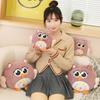Cute Cute Clock Owl Doll Plush Toy Bird Doll Kindergarten Baby Soothing Doll