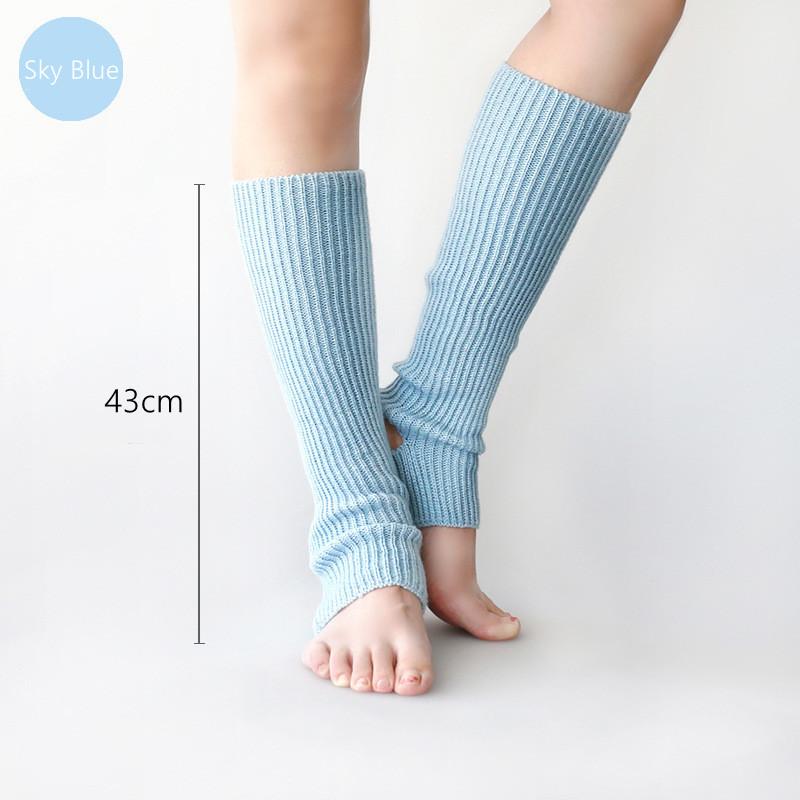 10 цветов, 2 размера, чехол для ног для взрослых, балетных танцев, защита пятки, вязаные шерстяные теплые носки для йоги, чулки