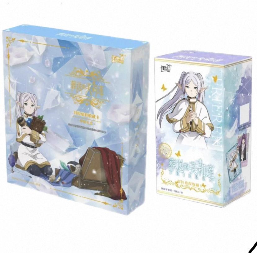 Genuine Frieren Trading Card Pack Features The Wise Elf Mage Frieren Her Companions Perfect For Anime Collectors Gifts