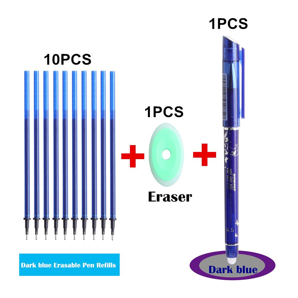 12 шт./лот, набор стираемых волшебных ручек, гелевая ручка с моющейся ручкой, школьные и офисные письменные принадлежности, студенческие рождественские подарки