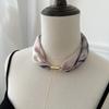 Silk Scarf High-end New Headscarf Headband Simple Versatile Neck Protection Decorative Scarf Magnetic Buckle Silk Scarf