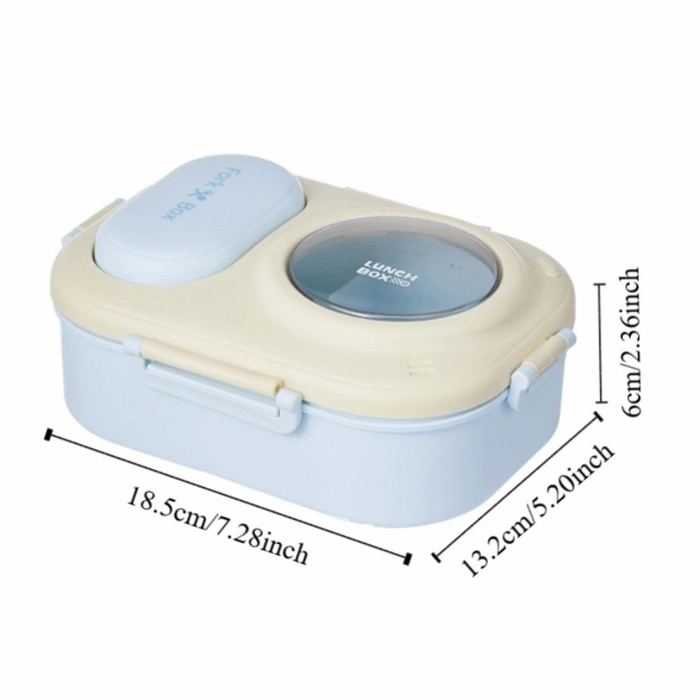 Sealed 3 grids Lunch Box Fresh Keeping Picnic Box Lunch Box with fork spoon  Outdoor Activities