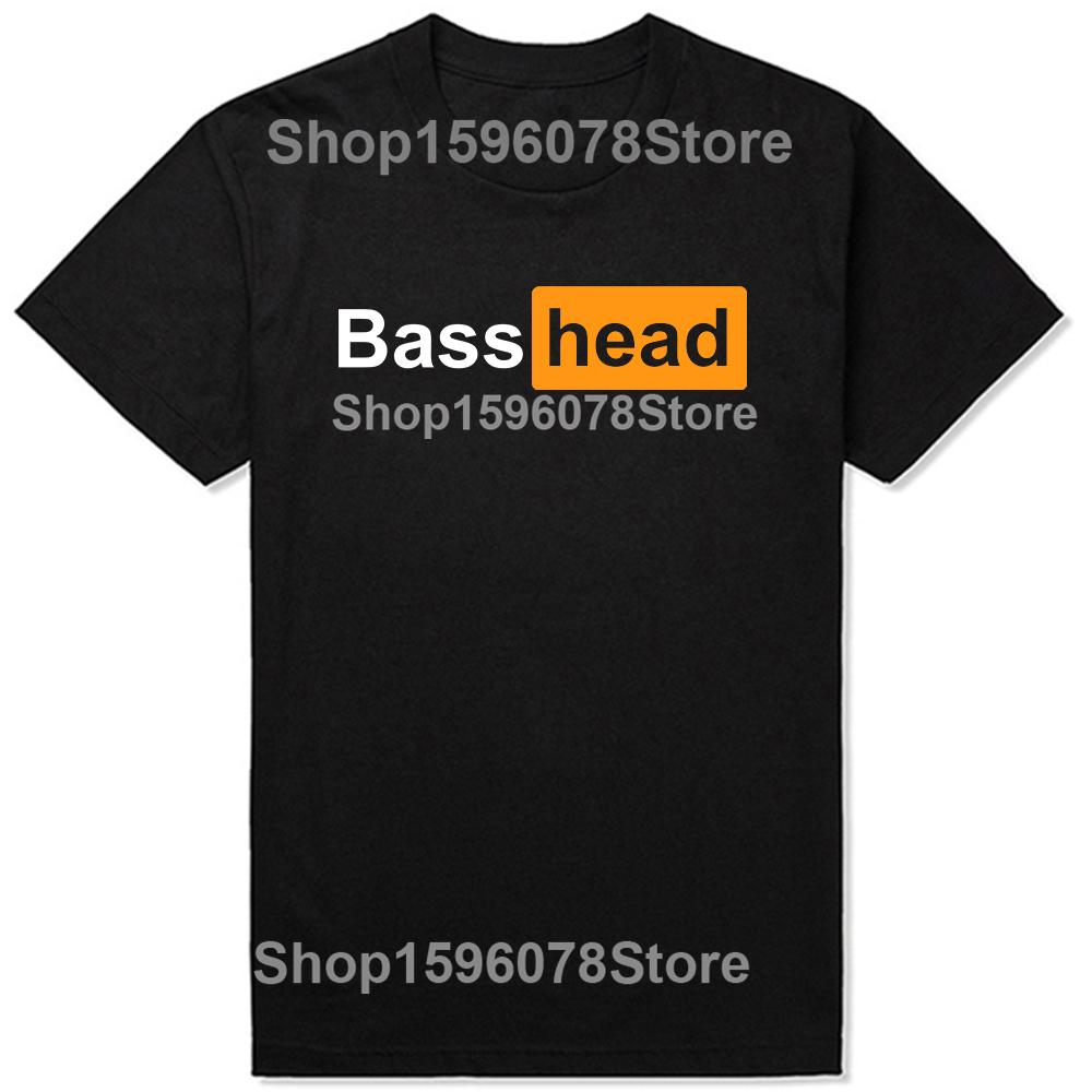 Funny Bass Head EDM Rave Dance Music Graphic Tshirt Men Womens Fashion Casual Oversized Tshirts Mens 100 Cotton T Shirt